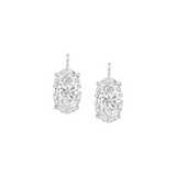 Dorsey - 14K MARIE OVAL - CUT EARRINGS IN LAB DIAMOND, 14K WHITE GOLD