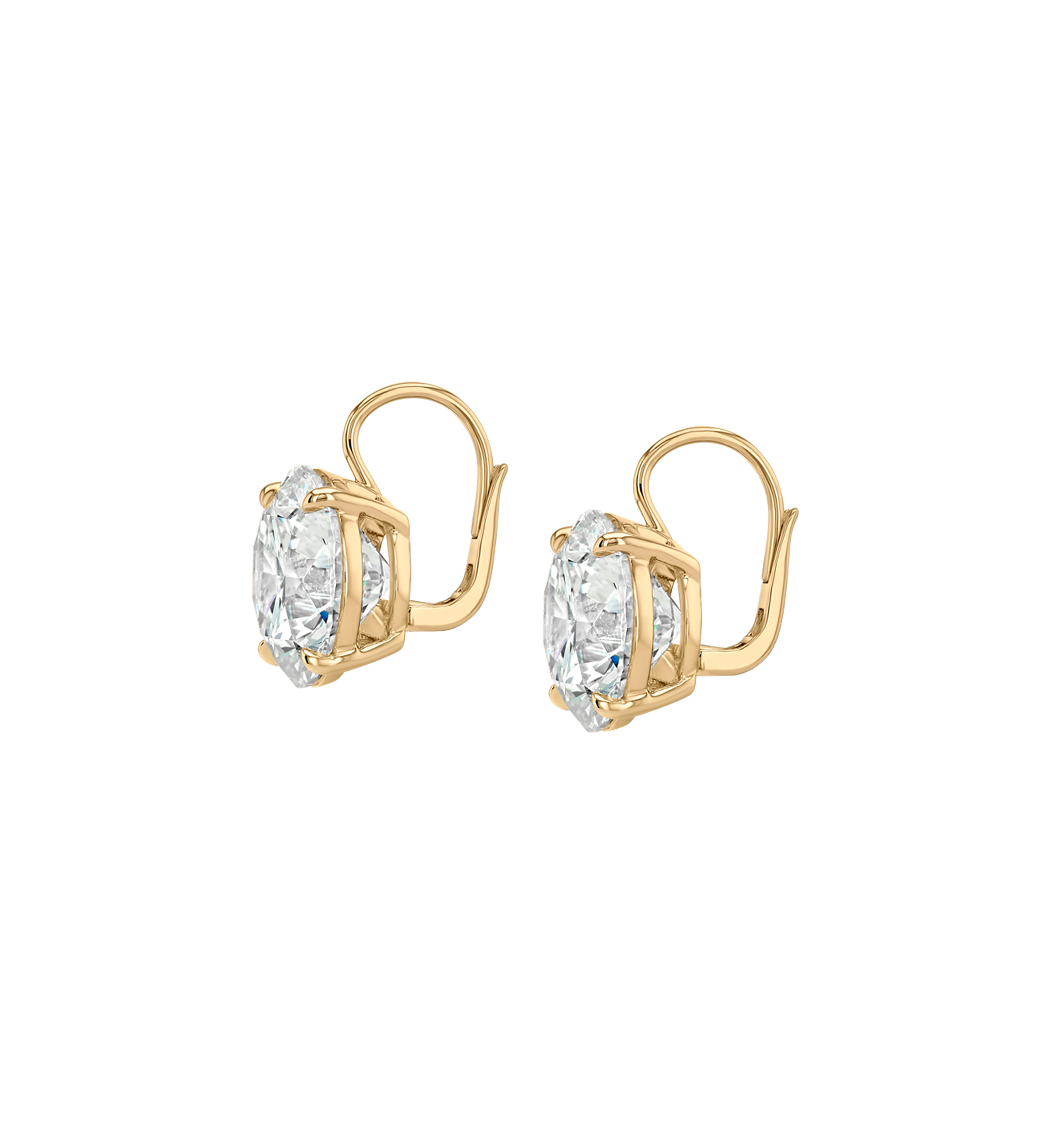 Dorsey - 14K MARIE ROUND - CUT EARRINGS IN LAB DIAMOND, 14K YELLOW GOLD