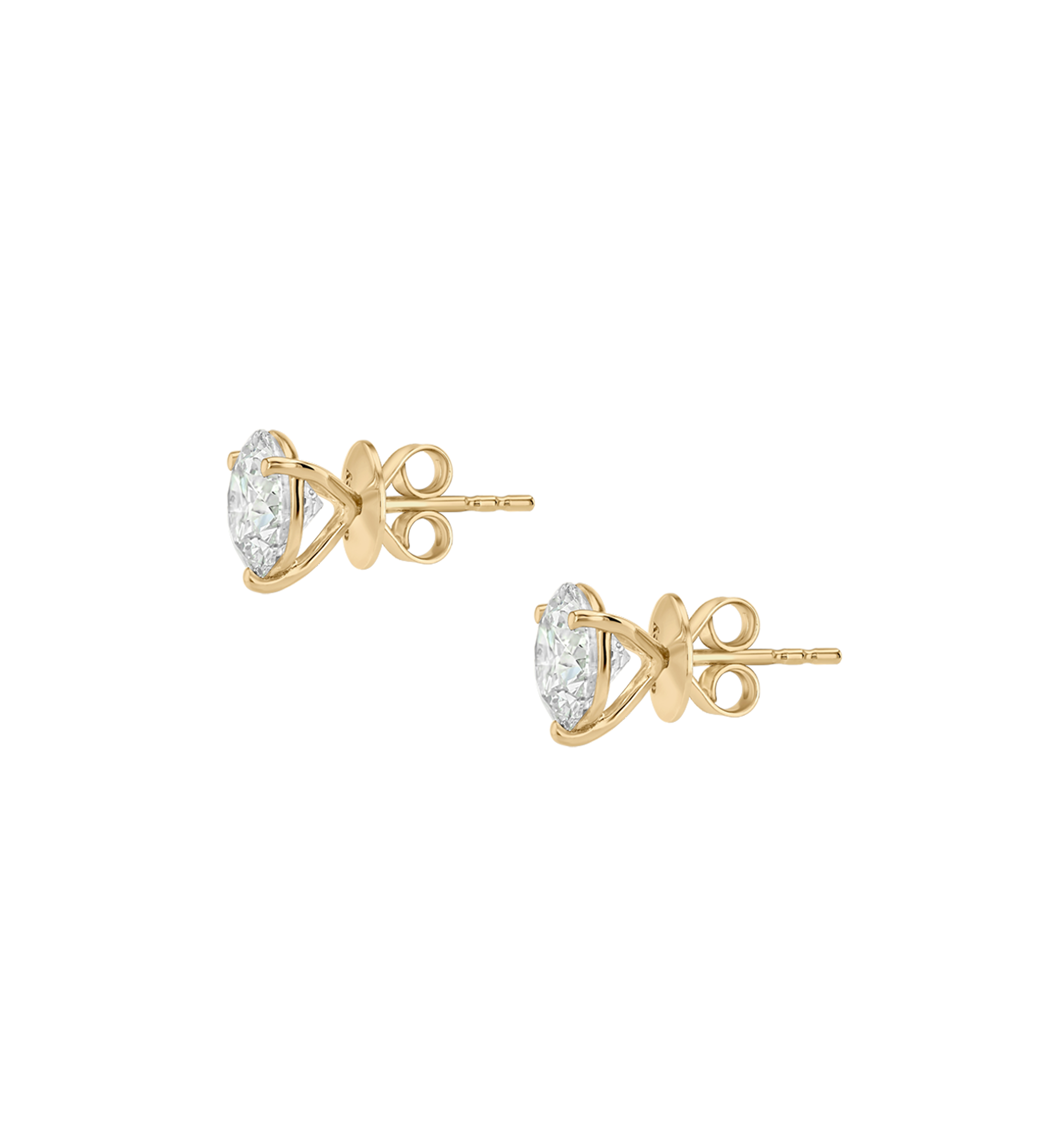 Dorsey - 14K OVERSIZED MARTINI STUD EARRINGS IN LAB DIAMOND, 14K YELLOW GOLD