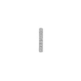 Dorsey - 14K PAVÉ HUGGIE EARRING IN LAB DIAMOND, 14K WHITE GOLD