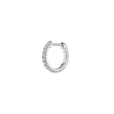 Dorsey - 14K PAVÉ HUGGIE EARRING IN LAB DIAMOND, 14K WHITE GOLD