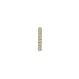 Dorsey - 14K PAVÉ HUGGIE EARRING IN LAB DIAMOND, 14K YELLOW GOLD