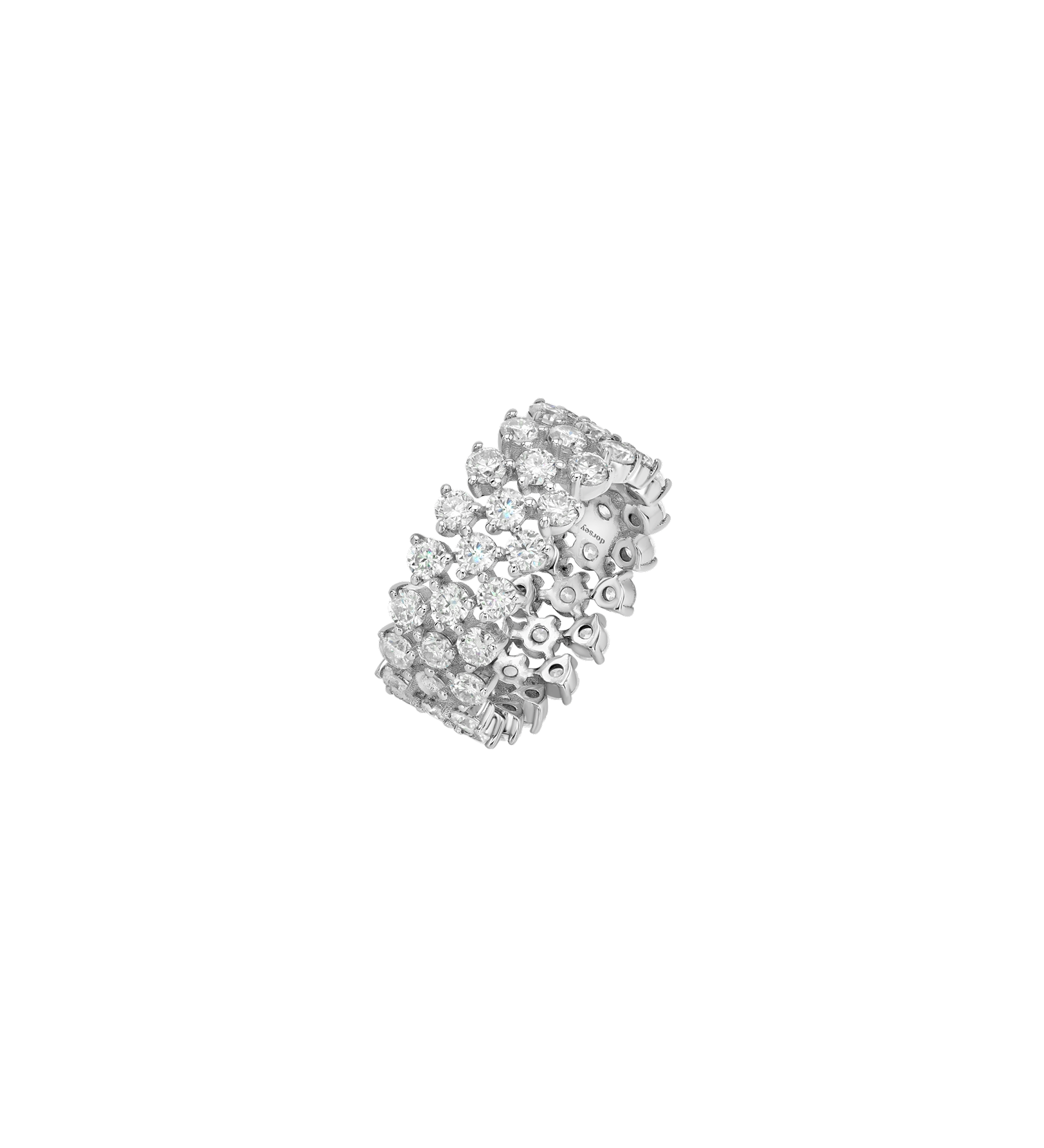Dorsey - 14K PETITE ROMY ETERNITY BAND IN LAB DIAMOND, 14K WHITE GOLD