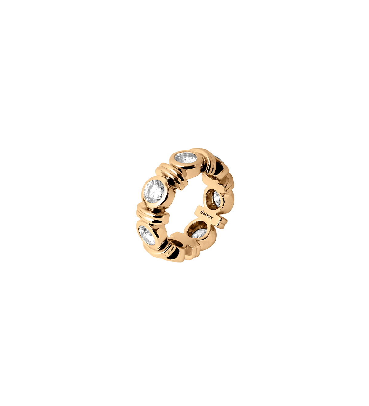 Dorsey - 14K RHEN ROUND - CUT RING IN LAB DIAMOND, 14K YELLOW GOLD