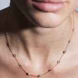 Dorsey - 14K CLEMENCE NECKLACE IN 1.50CTS LAB DIAMOND, 14K WHITE GOLD