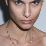 Dorsey - 14K CLEMENCE NECKLACE IN 7.50CTS LAB DIAMOND, 14K WHITE GOLD