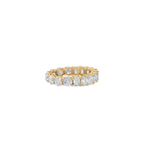 Dorsey - DEMI ROUND AND EMERALD - CUT ETERNITY BAND IN MOISSANITE, GOLD VERMEIL
