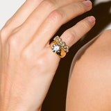 Dorsey - 14K IRIS 4-STONE PINKY RING IN LAB DIAMOND