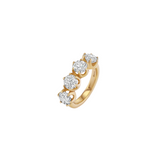 Dorsey - IRIS 4 - STONE PINKY RING IN MOISSANITE, GOLD VERMEIL