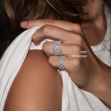 Dorsey - PETITE ROMY ETERNITY BAND IN MOISSANITE, STERLING SILVER