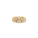 Dorsey - RHEN ROUND - CUT RING MOISSANITE, GOLD VERMEIL