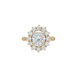 Dorsey - PETITE SPENCER RING IN MOISSANITE, GOLD VERMEIL