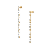 Dorsey - 14K SYLVIE 13 - STONE RIVIÈRE EARRINGS IN LAB DIAMOND, 14K YELLOW GOLD