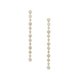 Dorsey - 14K SYLVIE 13 - STONE RIVIÈRE EARRINGS IN LAB DIAMOND, 14K YELLOW GOLD
