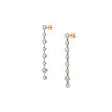 Dorsey - 14K SHORT SYLVIE RIVIÈRE DROP EARRINGS IN LAB DIAMOND, 14K YELLOW GOLD WITH WHITE RHODIUM