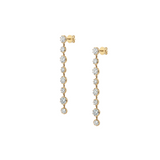Dorsey - 14K SHORT SYLVIE RIVIÈRE DROP EARRINGS IN LAB DIAMOND, 14K YELLOW GOLD