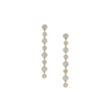 Dorsey - 14K SHORT SYLVIE RIVIÈRE DROP EARRINGS IN LAB DIAMOND, 14K YELLOW GOLD