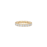 Dorsey - ROUND - CUT ETERNITY BAND IN MOISSANITE, GOLD VERMEIL