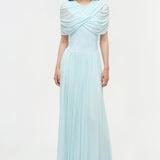 Simkhai - Nancie Draped Jersey Cape Maxi Dress