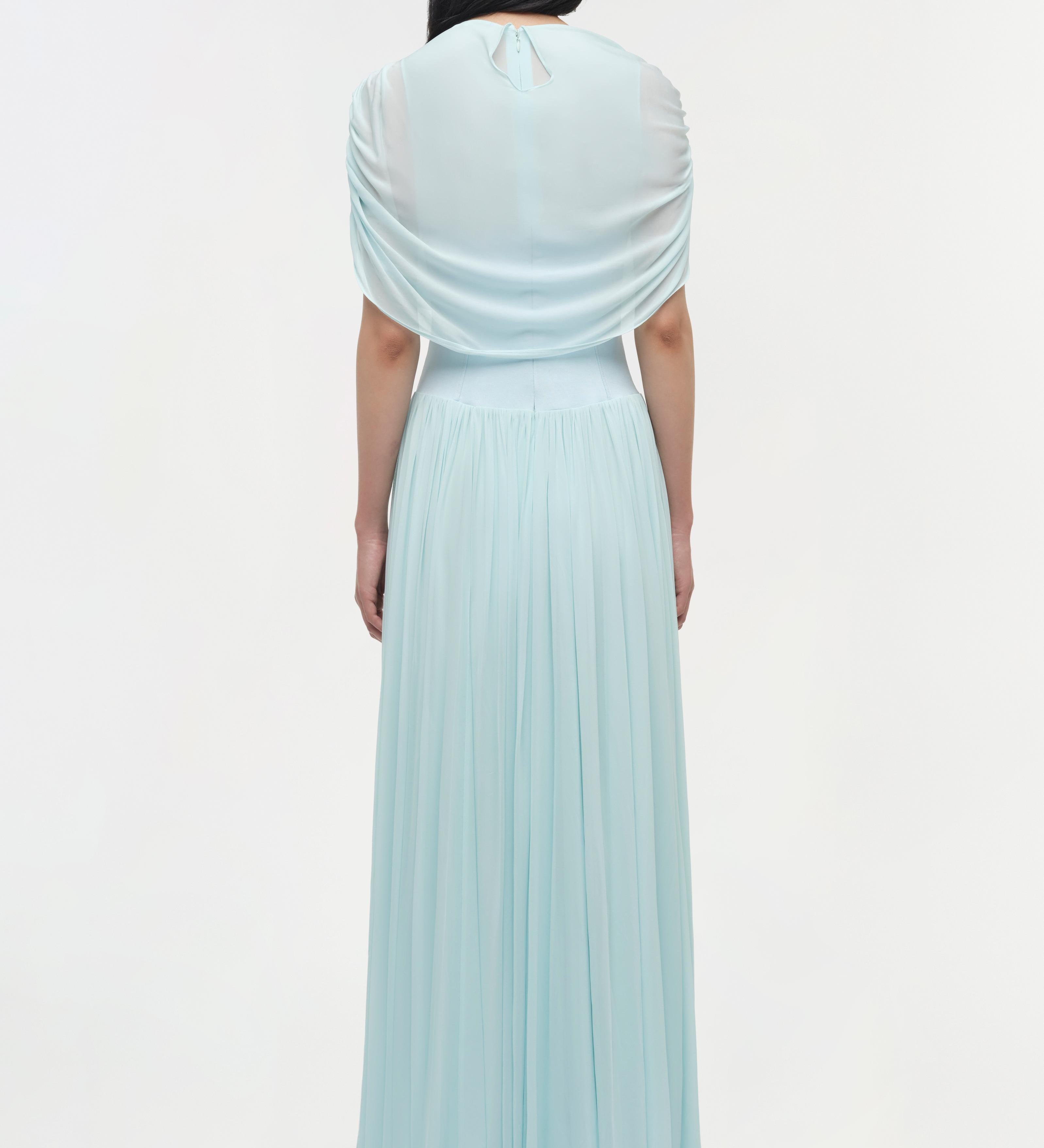 Simkhai - Nancie Draped Jersey Cape Maxi Dress