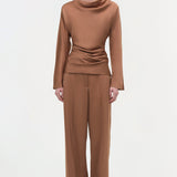 Simkhai - Victoria Draped Satin Top