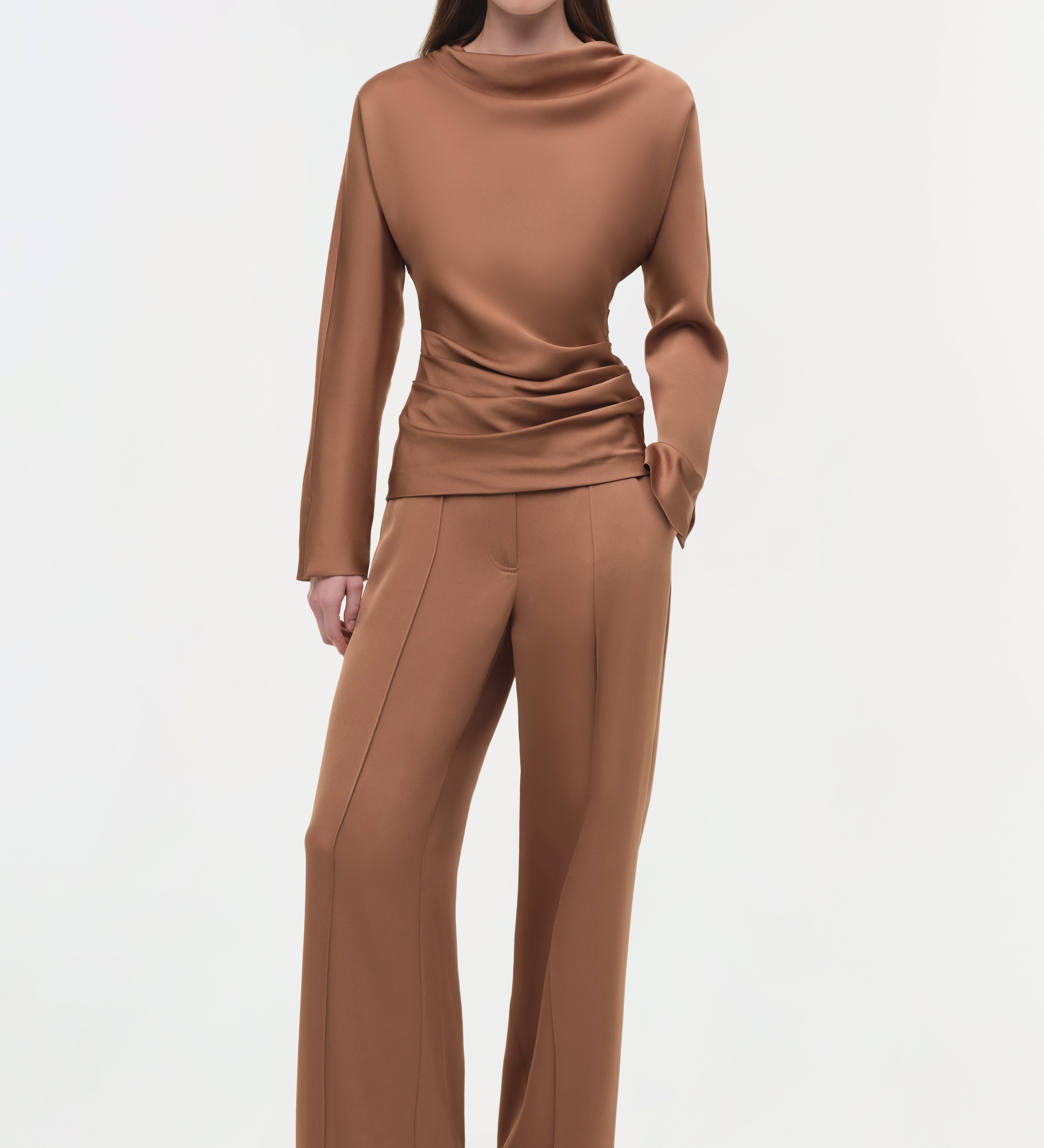 Simkhai - Kyra Satin Wide Leg Pant