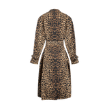 Saint Laurent - Trench Coat In Leopard Print Nylon