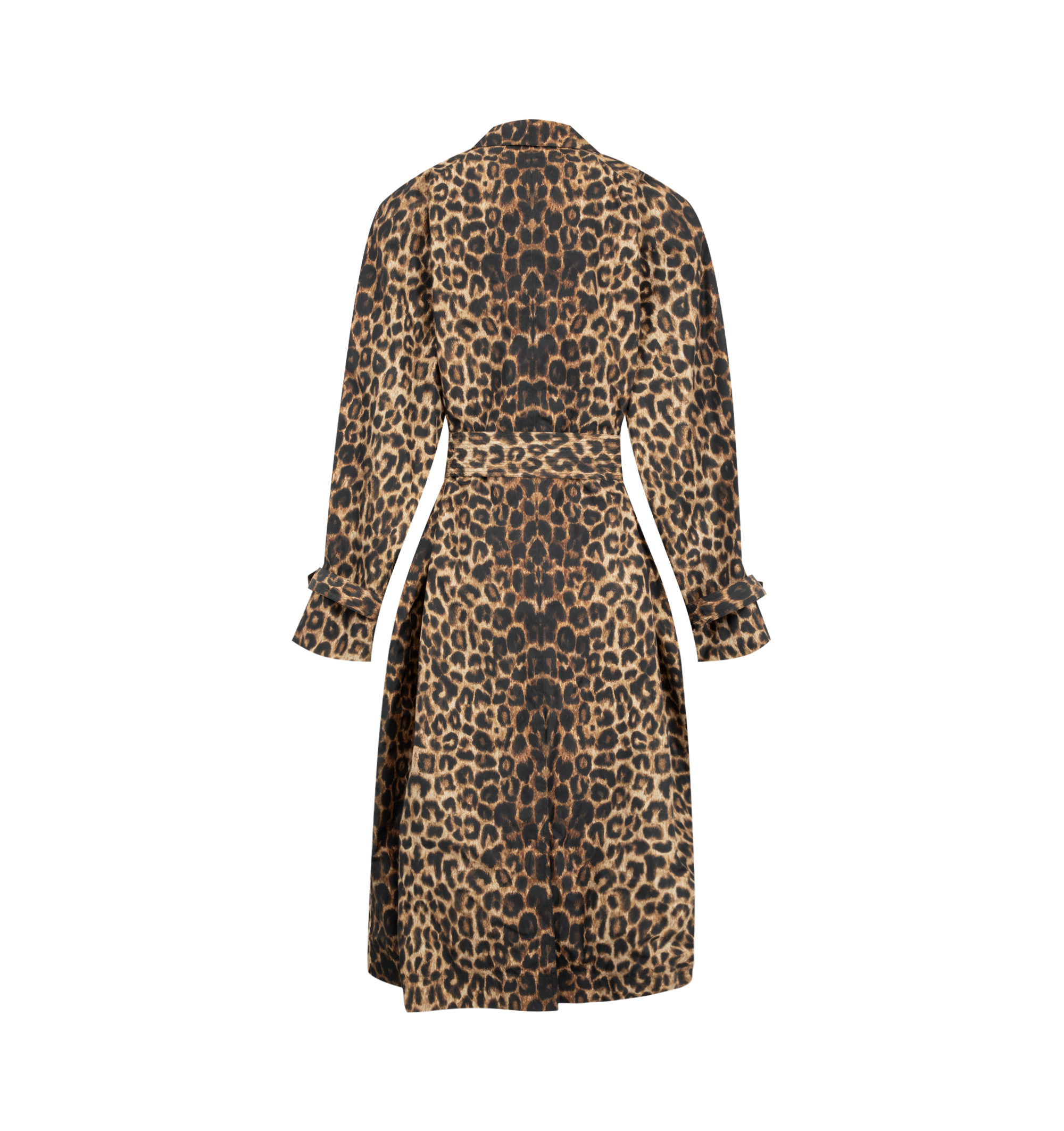 Saint Laurent - Trench Coat In Leopard Print Nylon