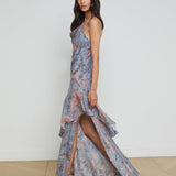 L'AGENCE - Viola Silk Cowl-Neck Gown