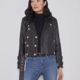 L'AGENCE - Billie Belted Leather Jacket