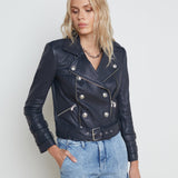 L'AGENCE - Billie Belted Leather Jacket