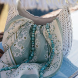 Jennifer Behr x Julia Berolzheimer Neptune Scarf -- Turquoise