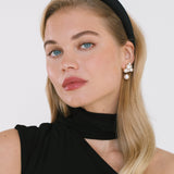 Jennifer Behr - Tori Headband in Satin -- Black