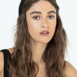 Jennifer Behr - Tori Headband in Satin -- Black