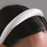 Jennifer Behr - Tori Headband in Satin -- Cream