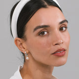 Jennifer Behr - Tori Headband in Satin -- Cream