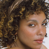 Jennifer Behr - Twist Headband in Silk Satin -- Cappuccino