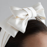Jennifer Behr - Karmen Bow Headband -- Cream
