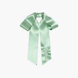 Jennifer Behr - Monogram Adley Satin Bow Barrette -- Celadon