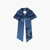 Jennifer Behr - Monogram Adley Satin Bow Barrette -- Navy