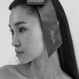 Jennifer Behr - Monogram Adley Satin Bow Barrette -- Navy
