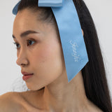 Jennifer Behr - Monogram Adley Satin Bow Barrette -- Powder