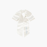 Jennifer Behr - Monogram Adley Satin Bow Barrette -- Snow