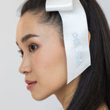 Jennifer Behr - Monogram Adley Satin Bow Barrette -- Snow