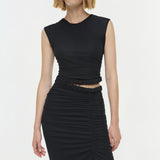 Simkhai - Valen Draped Jersey Top