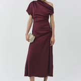 Simkhai - Joanna Off Shoulder Satin Midi Dress