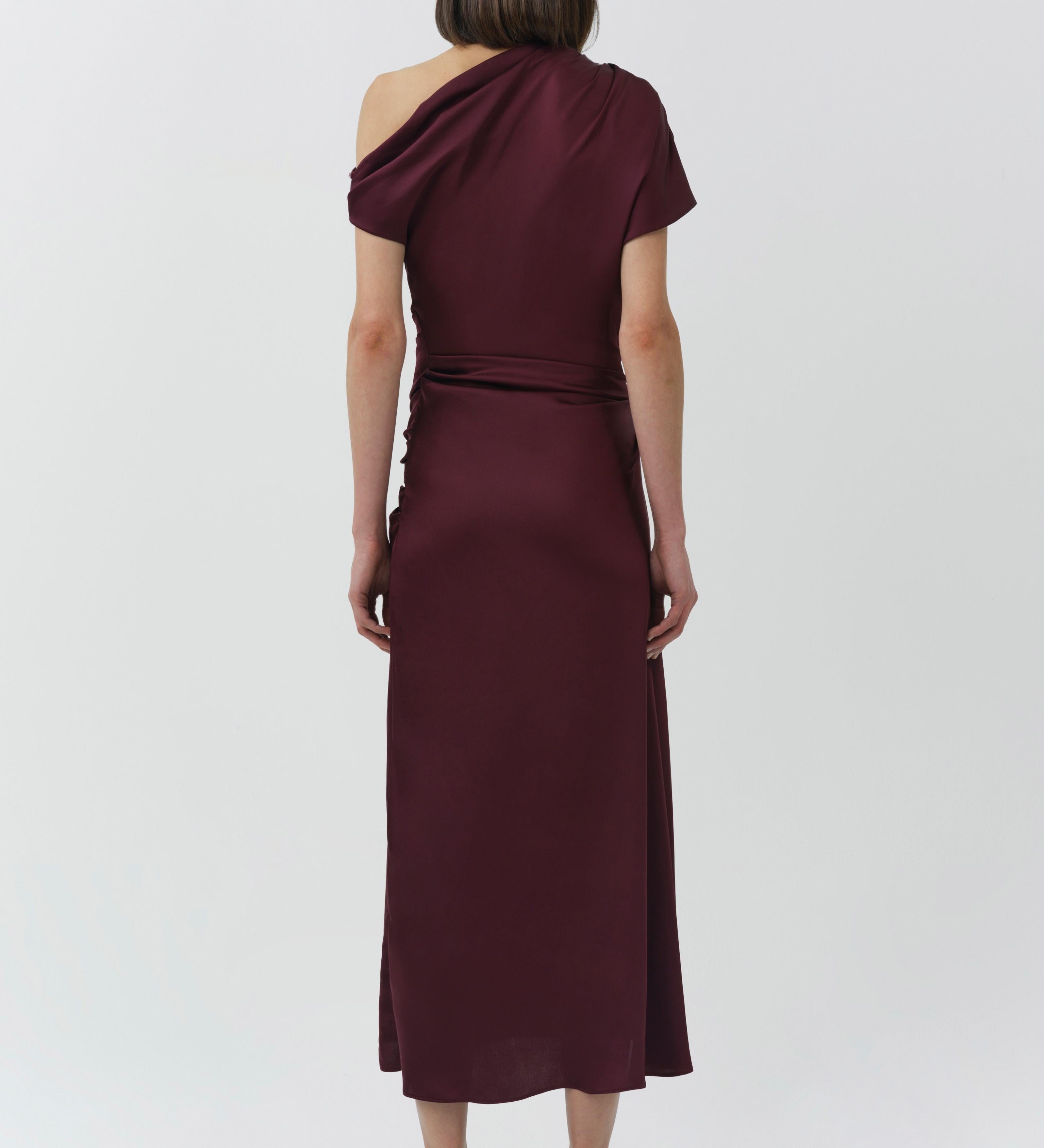 Simkhai - Joanna Off Shoulder Satin Midi Dress