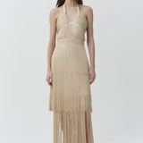 Simkhai - Baldwin Draped Fringe Gown