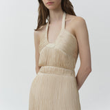 Simkhai - Baldwin Draped Fringe Gown