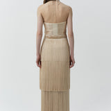 Simkhai - Baldwin Draped Fringe Gown